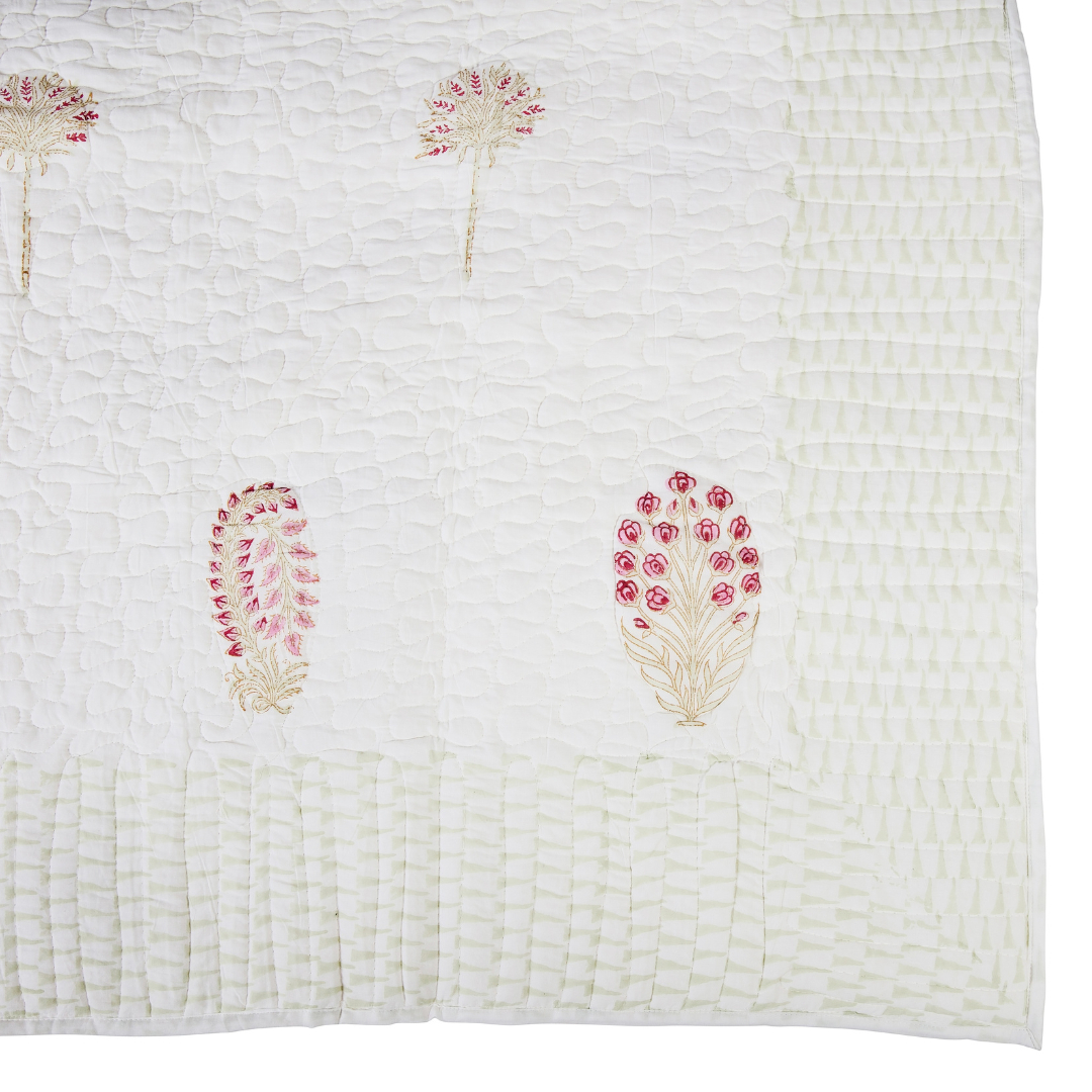Posy | Pink Floral Bedspread