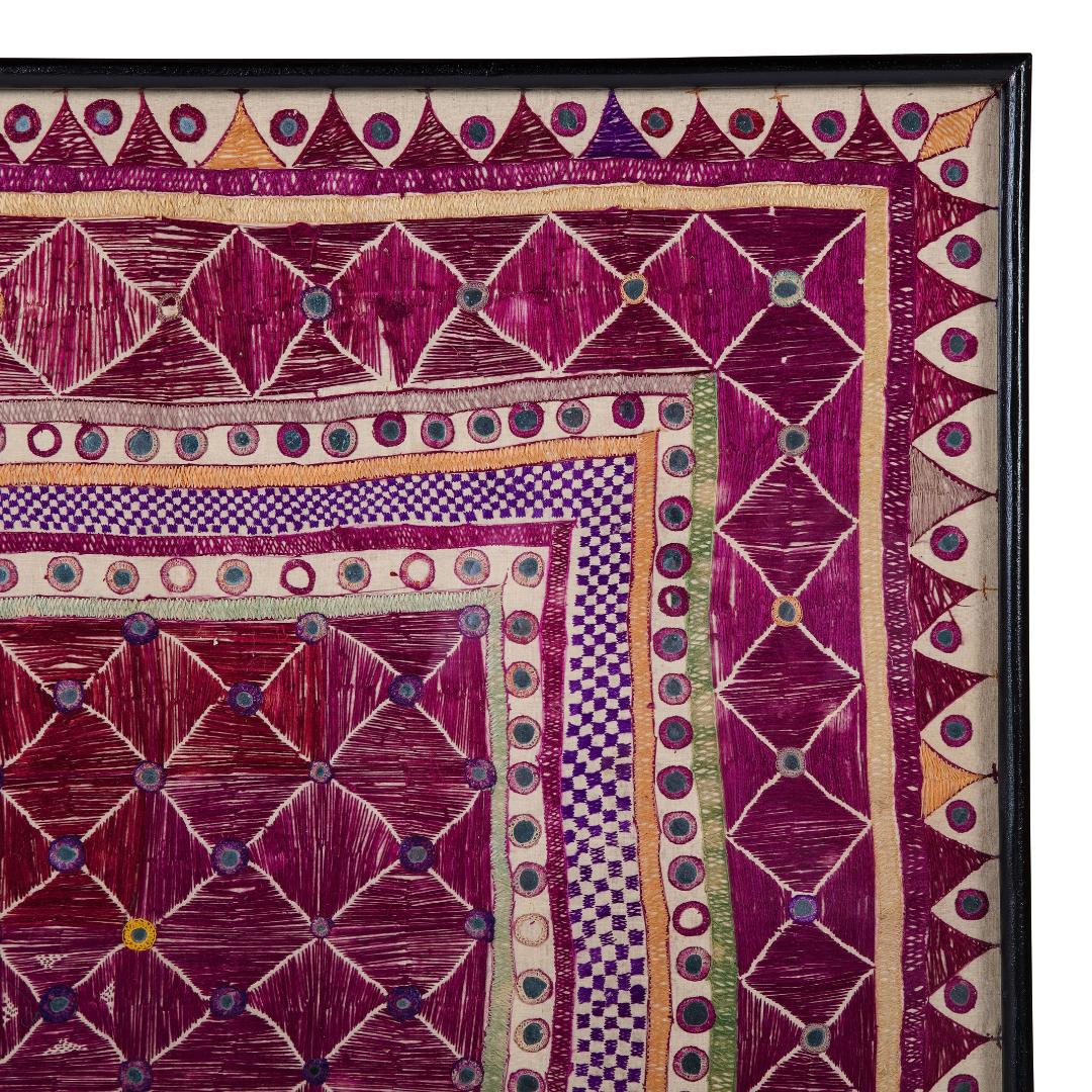 Rani | Antique Indian Framed Textile