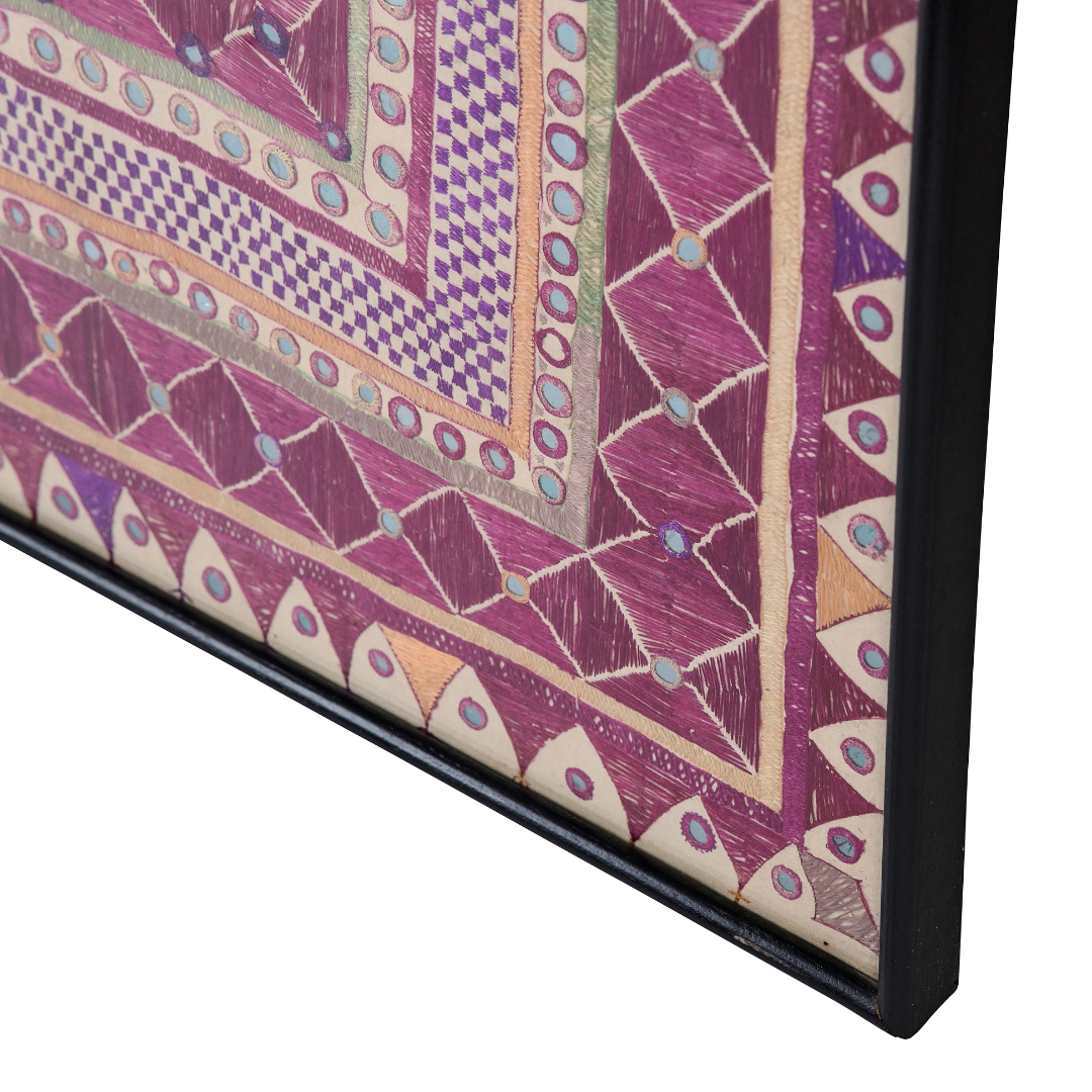Rani | Antique Indian Framed Textile