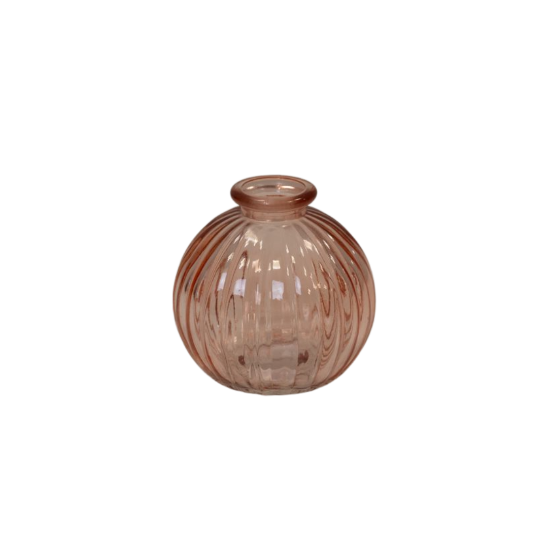 Rose Glass Round Bottle