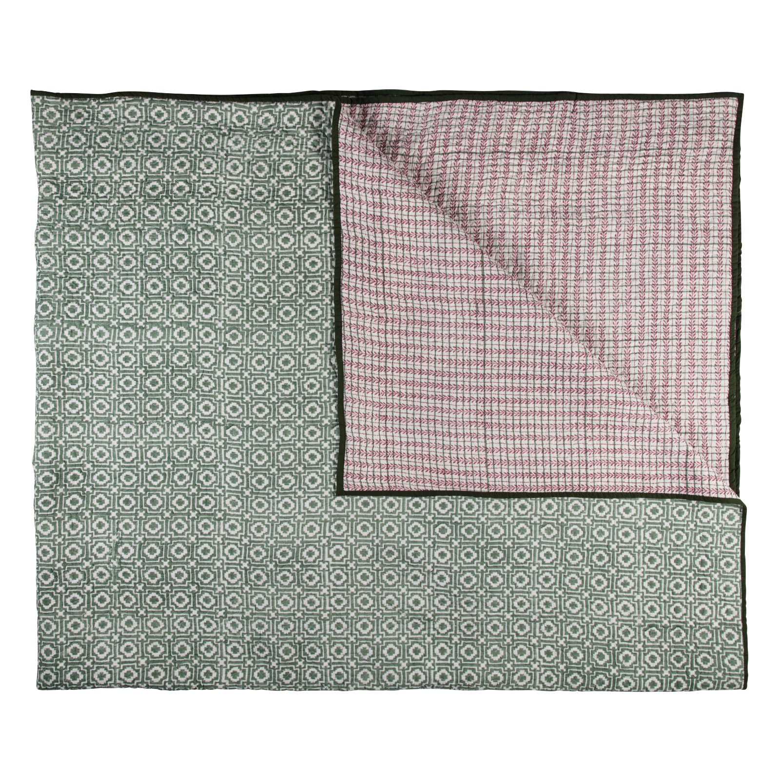 Sage Mosaic Bedspread - King