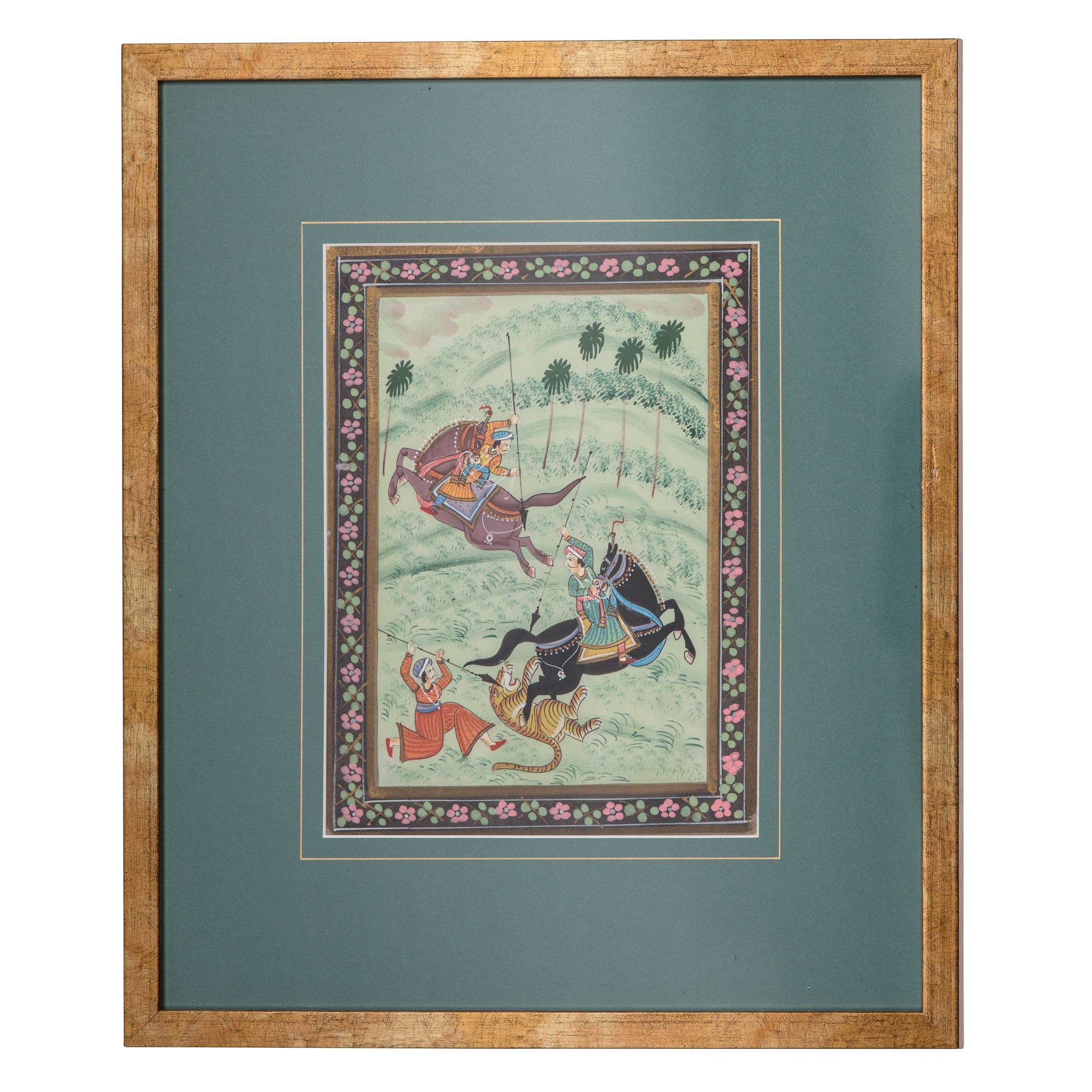 "The Painted Pursuit" - Framed Miniature Painting