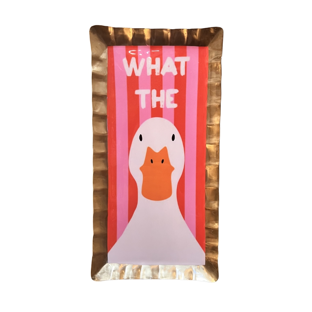 What The Duck - Metal & Enamel Tray