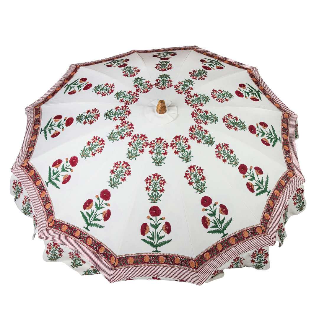 Wildflower Parasol | Crimson Florals