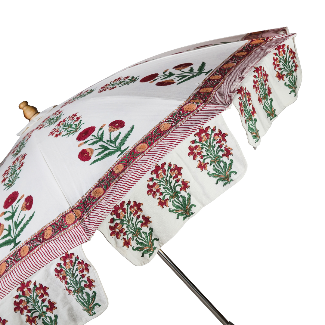 Wildflower Parasol | Crimson Florals