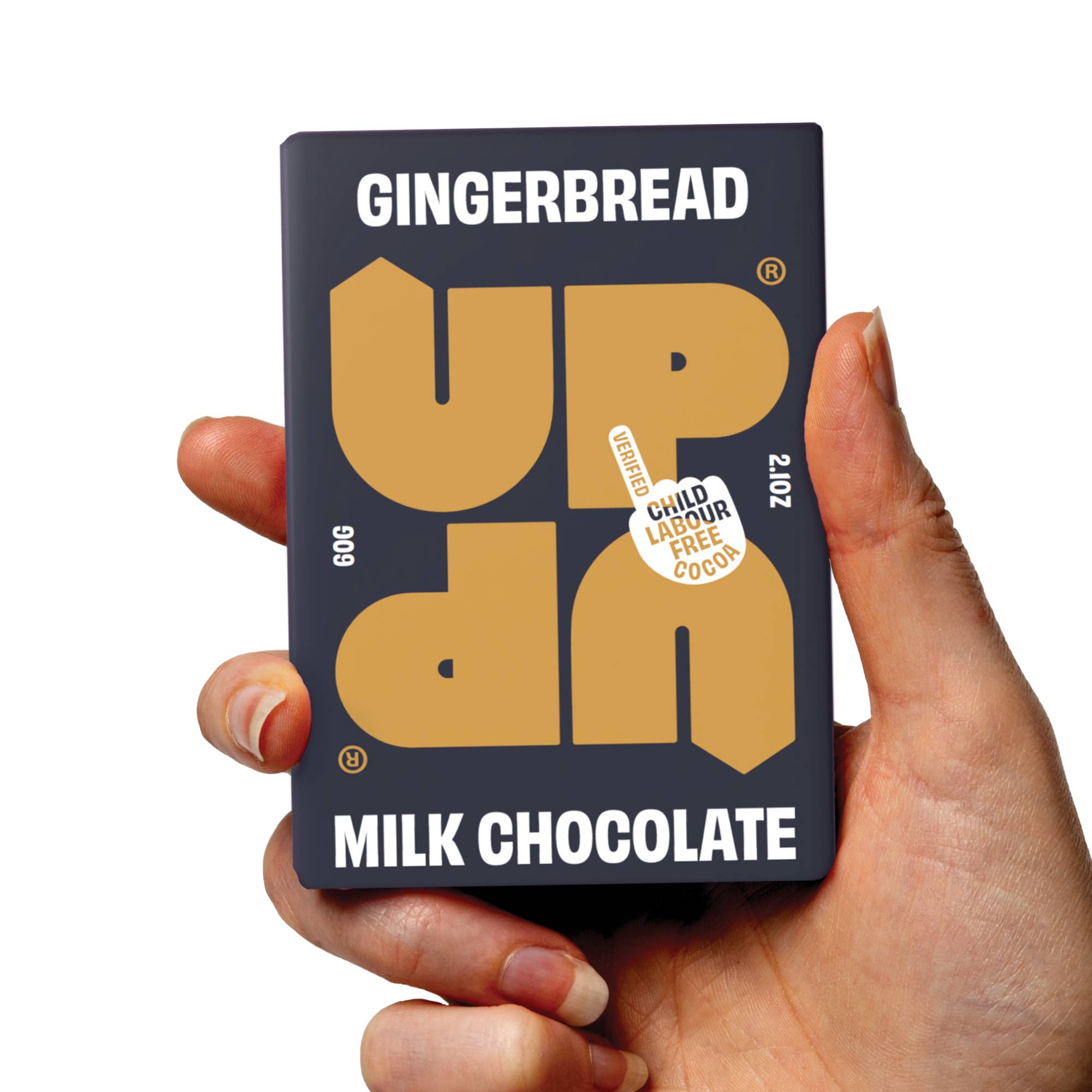 UP-UP Gingerbread Milk Chocolate Bar 60g| Ethical | High ROS