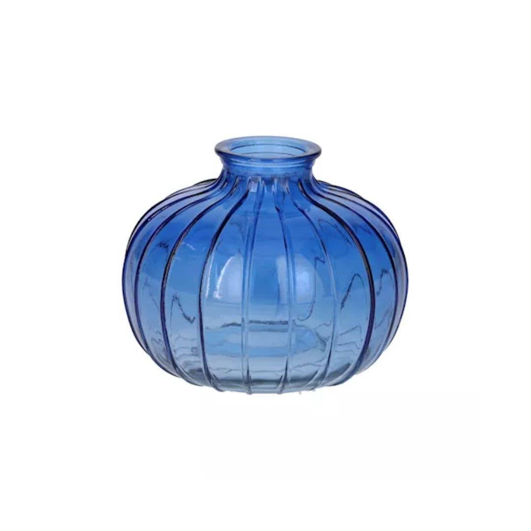 Carmen Round Bottle in Cobalt Blue