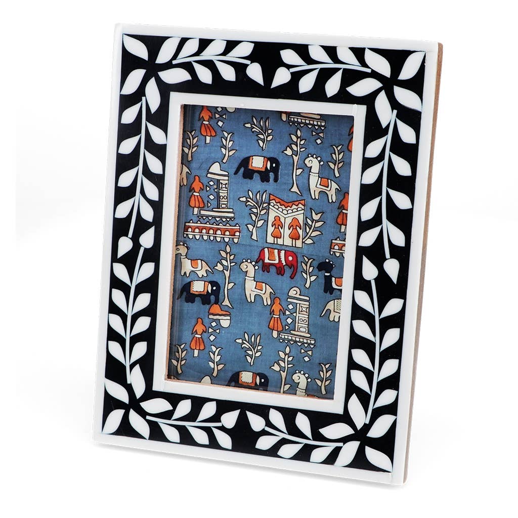 Resin picture frame (3.5" X 5.5") - Navy blue