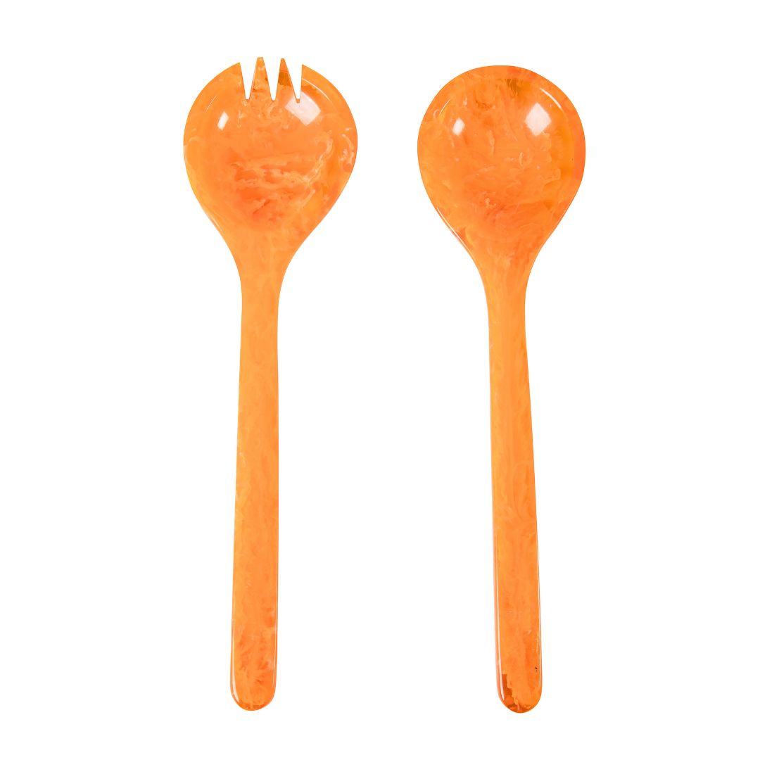 Orange | Resin Salad Servers