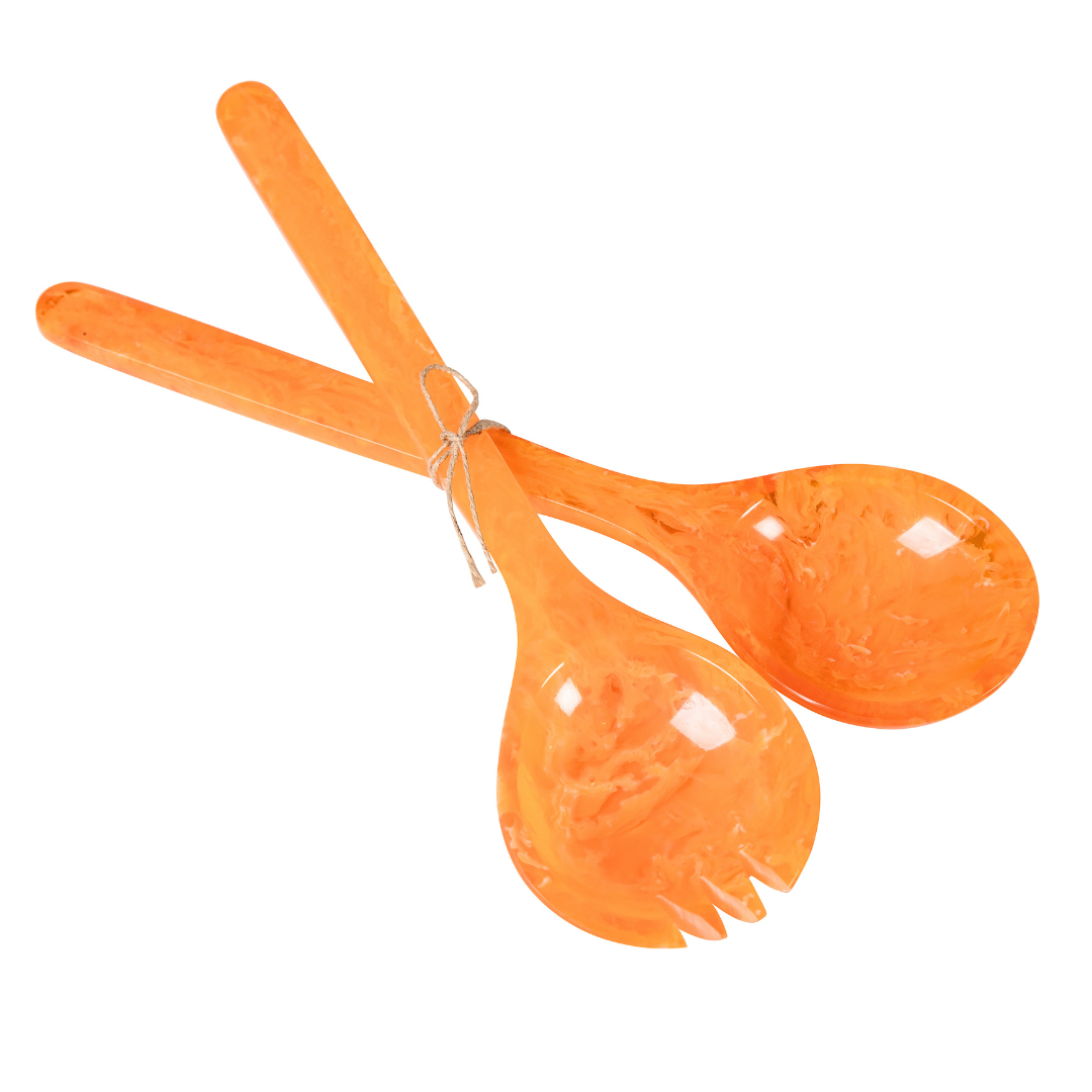 Orange | Resin Salad Servers