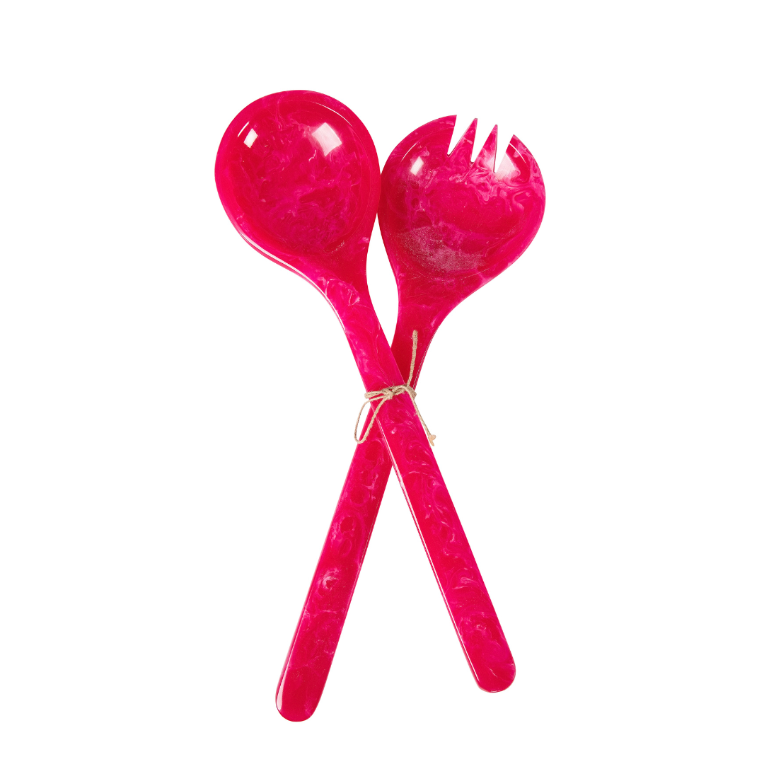 Pink | Resin Salad Servers