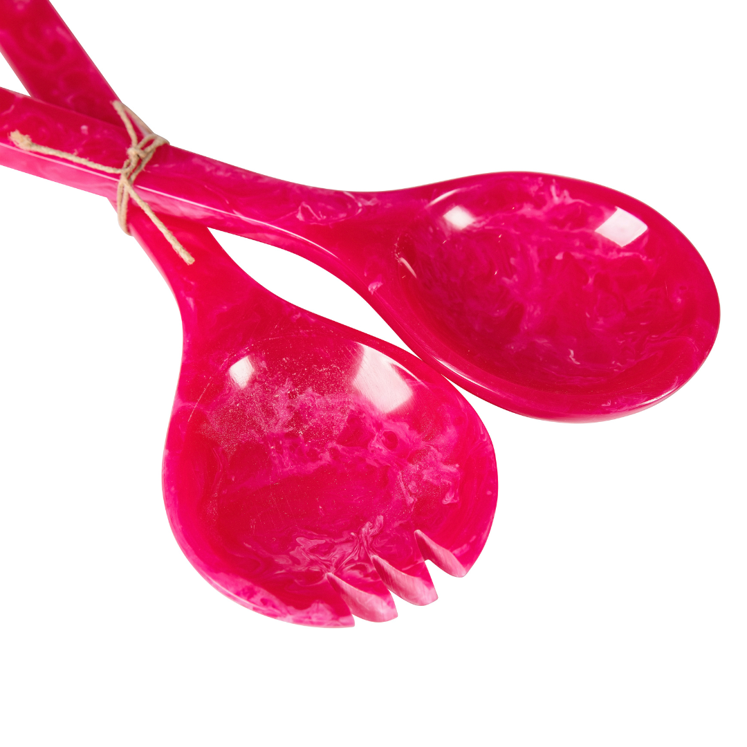 Pink | Resin Salad Servers