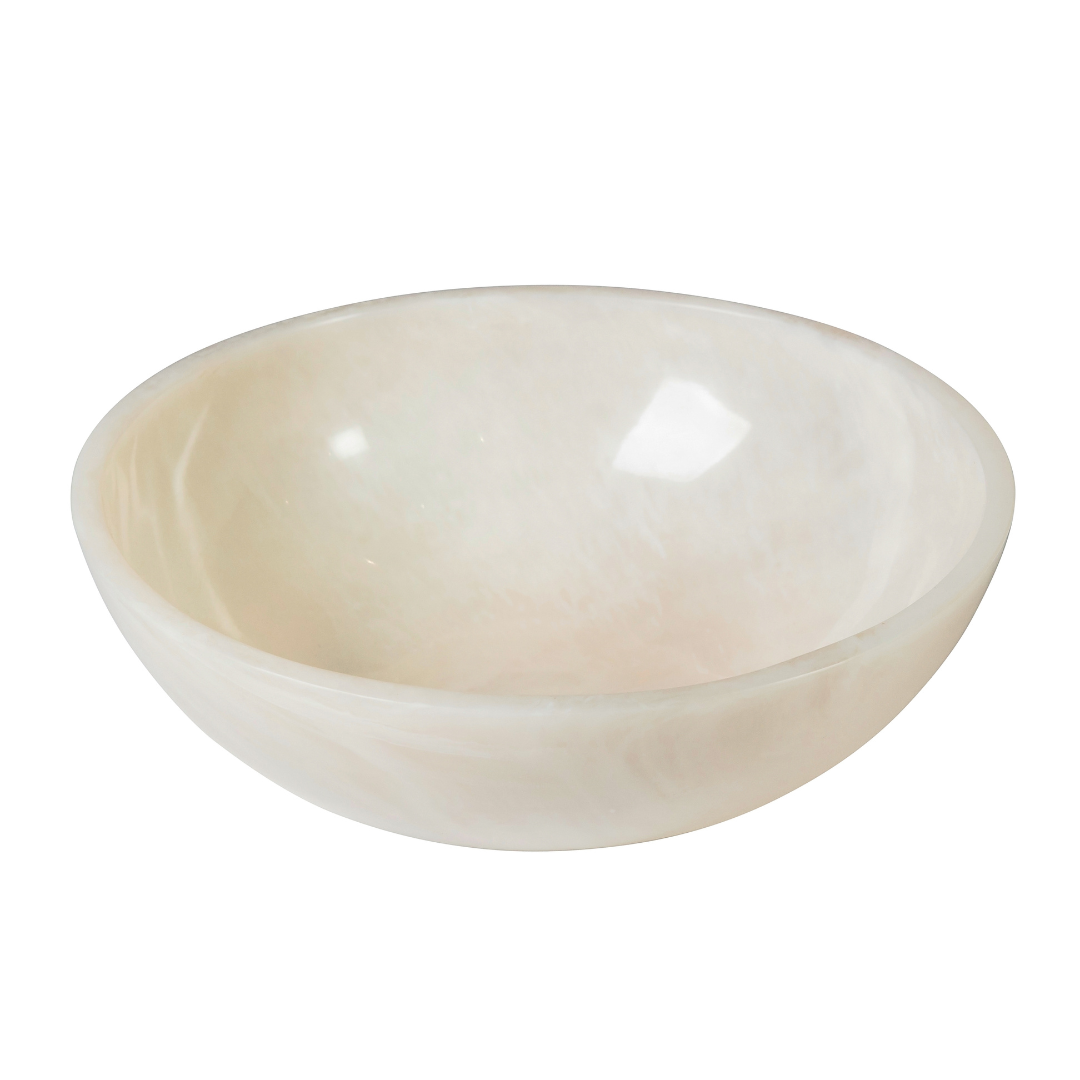 Large Resin Serving Bowl - White