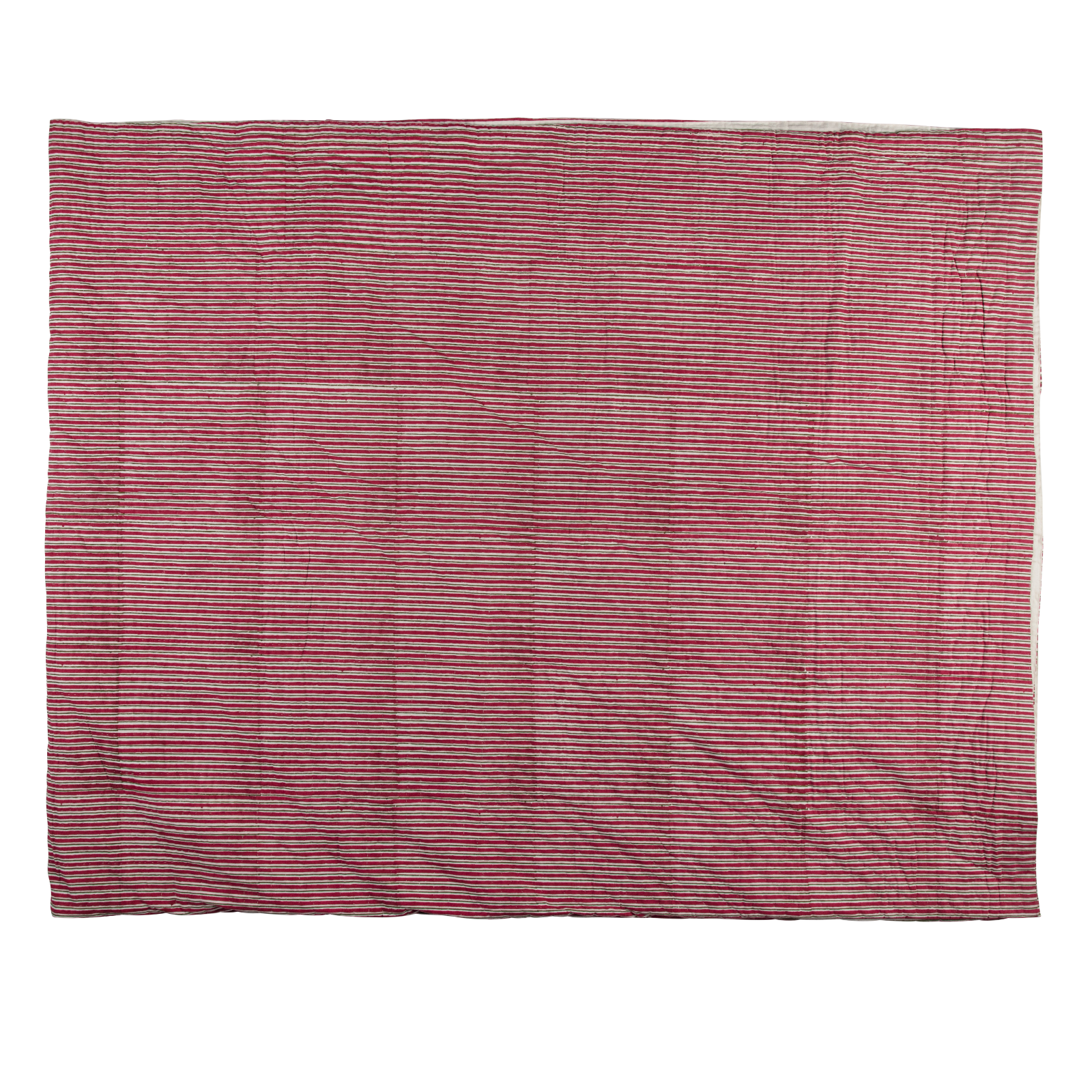 Wild Dahlia Stripe Bedspread - King / Super King