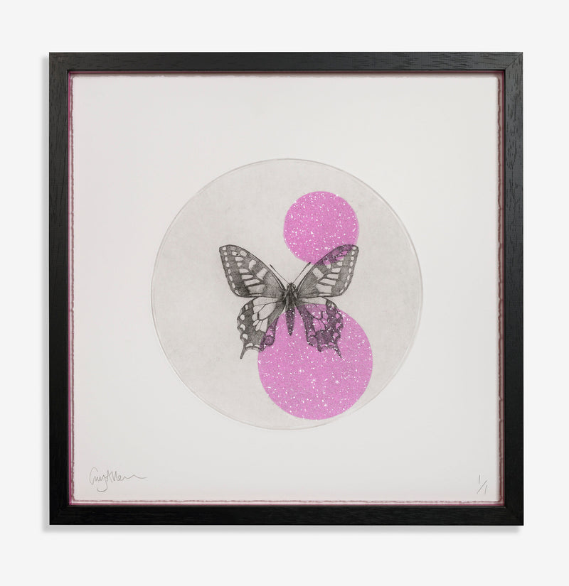 Butterfly with Kelling Designs Magenta 2