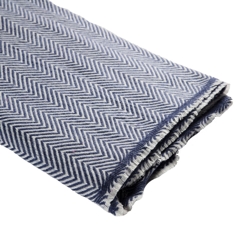 Navy Cashmere throw