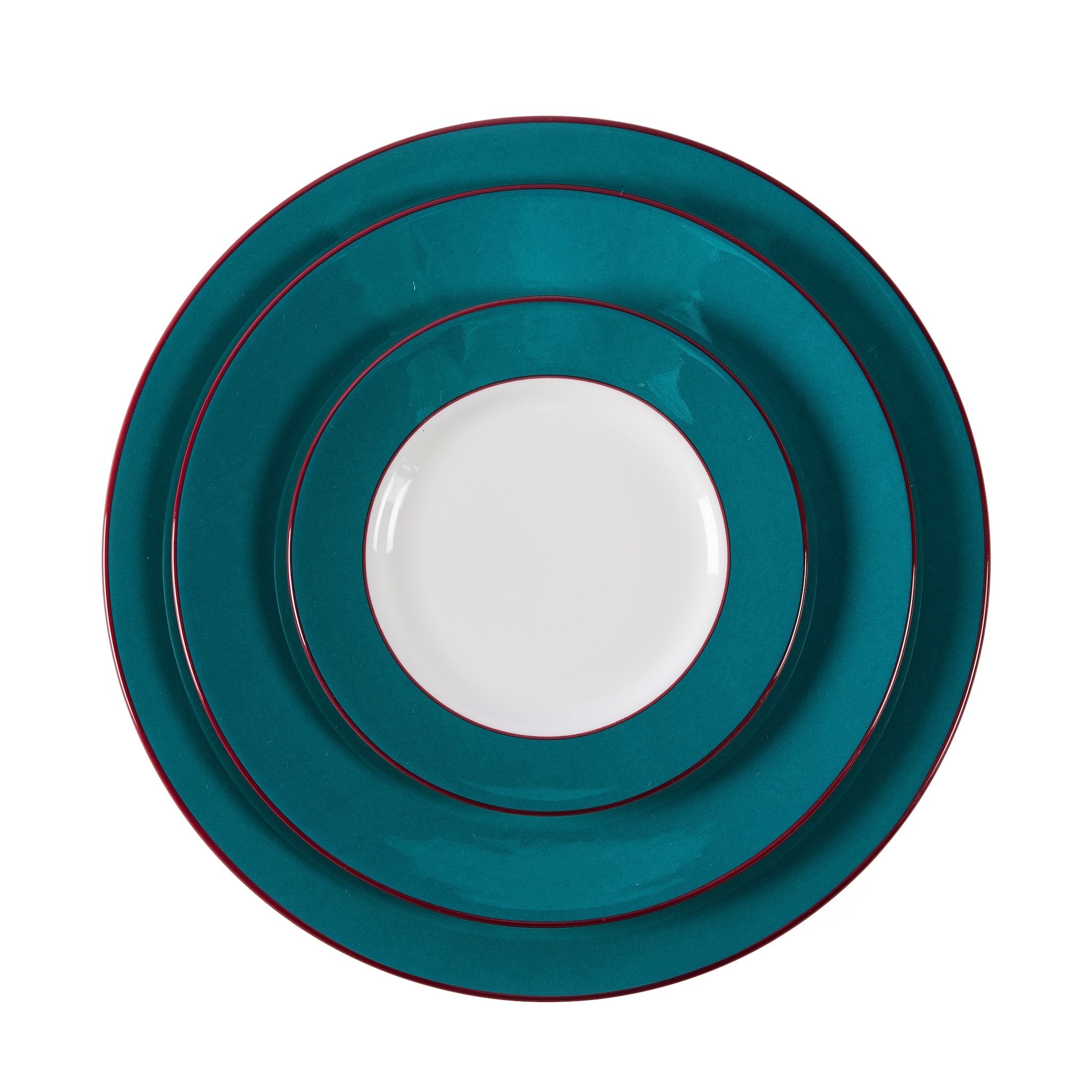 Teal dinner plate