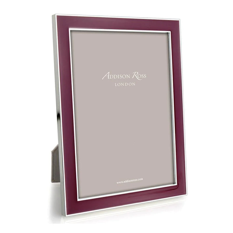 Addison Ross Plum silver enamel frame