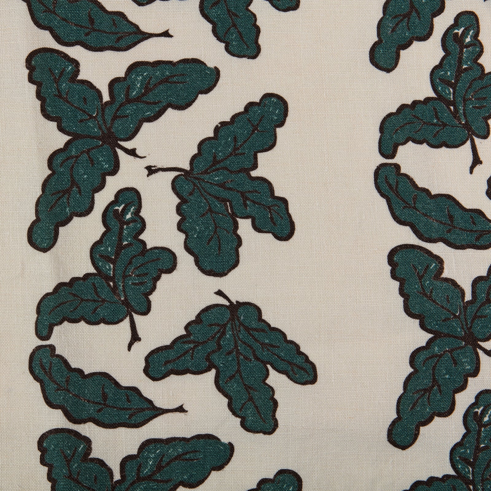 Oak Leaf Fabric in Teal