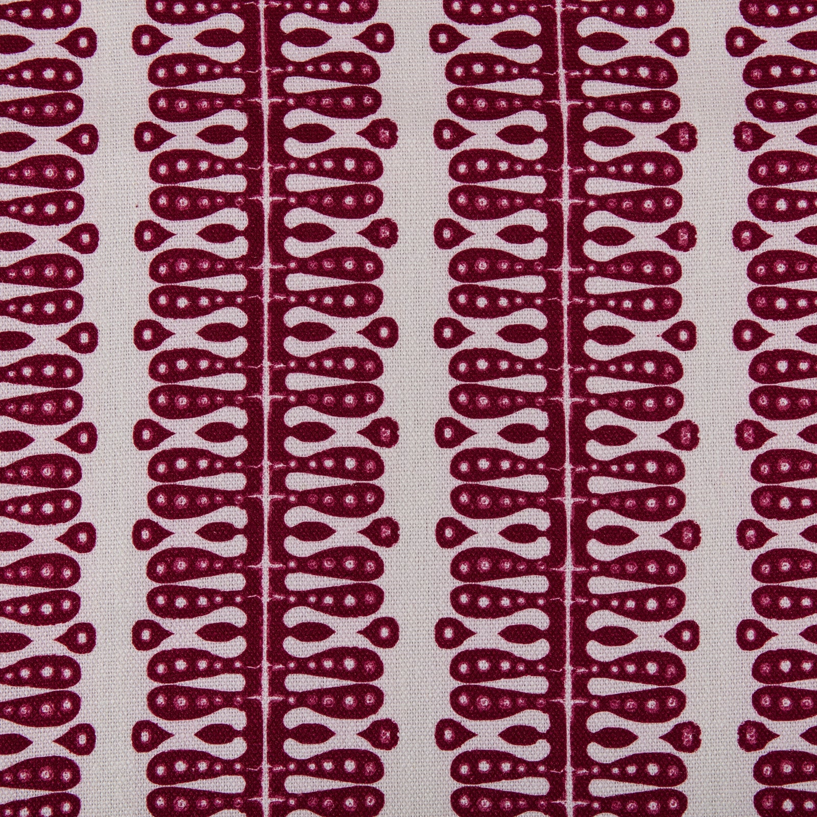 Hearts and Minds Fabric in Raspberry