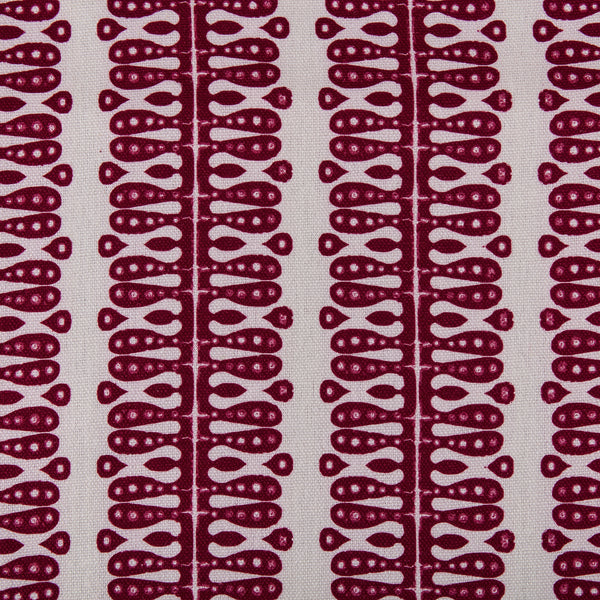 Hearts and Minds Fabric in Raspberry