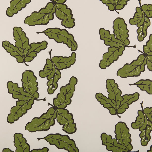 Oak leaf Wallpaper in Peridot